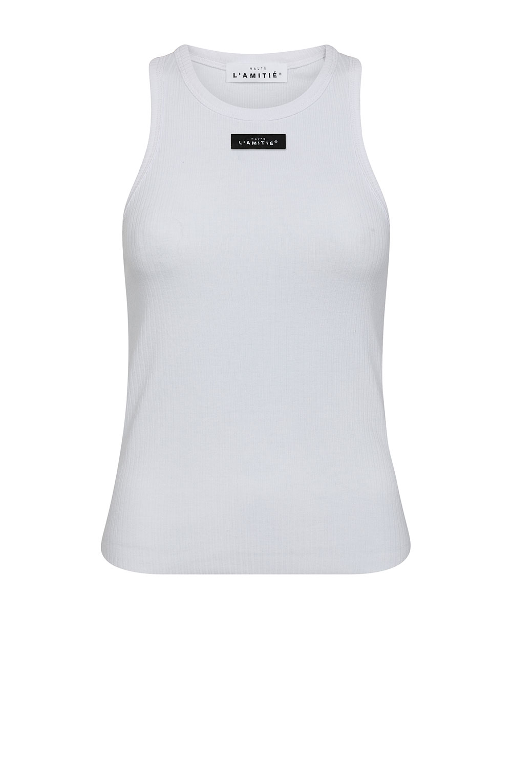 Haute L'amitiÃ© Geribde tanktop Badge wit