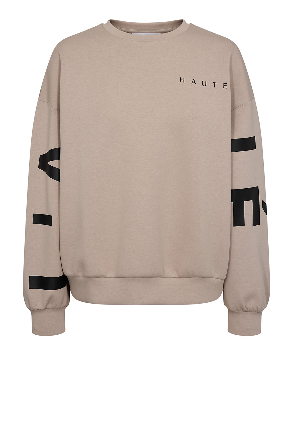 Haute L'amitiÃ© Sweater met logo Split beige