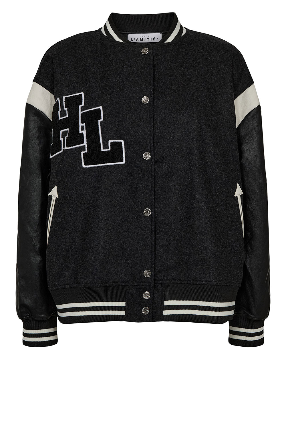 Haute L'amitiÃ© Wolmix baseball bomberjas Marloes zwart