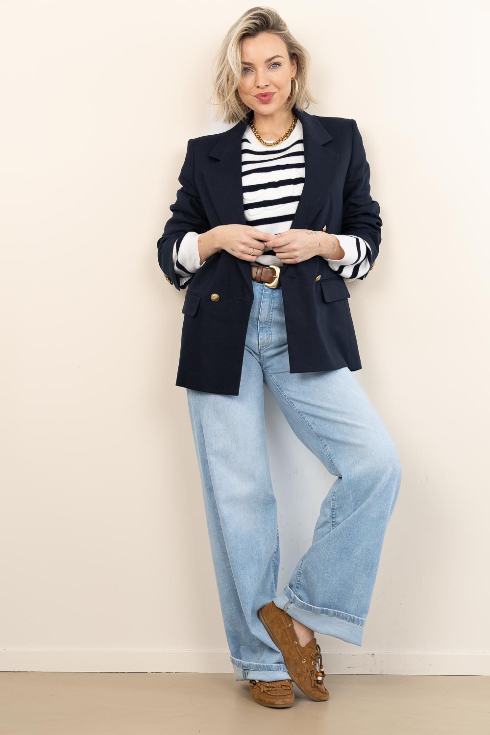 Look Striped wool blend sweater Twixa