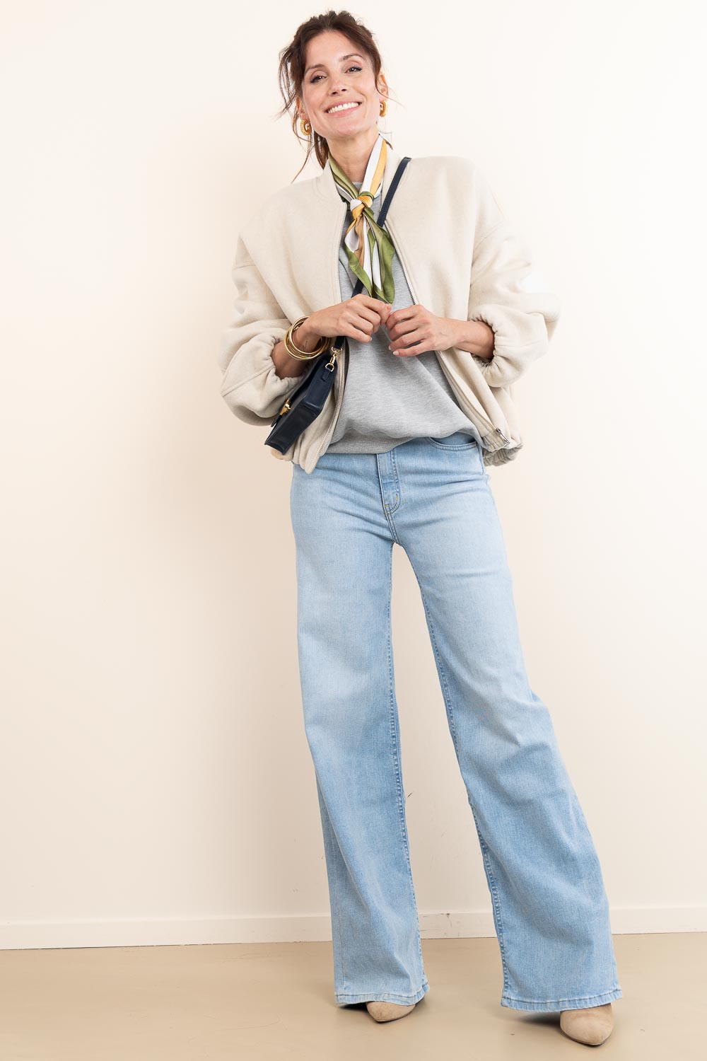 Look Wool blend bomber jacket Ahti