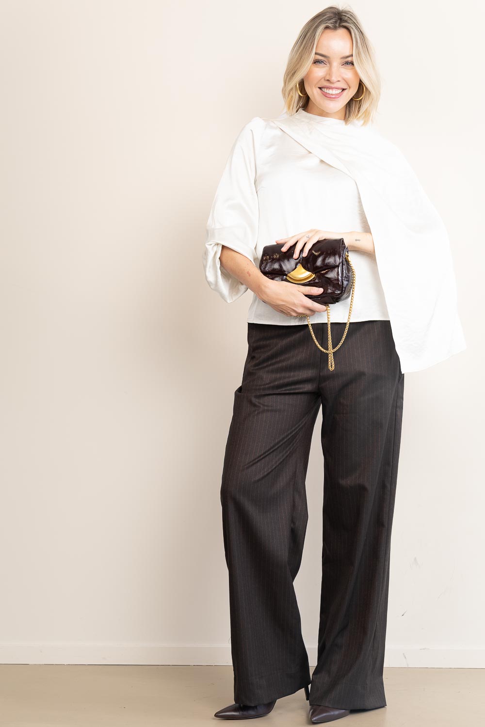Look Wide leg pinstripe pants Pelle