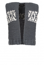 Kiro by Kim |  Knitted gilet with design Lianne | grey
