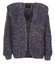 Kiro by Kim |  Knitted cardigan with shoulder detail Lolita | purple    | Picture 1