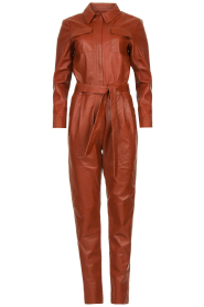  Limited Edition Leather jumpsuit Ofira | rusty red