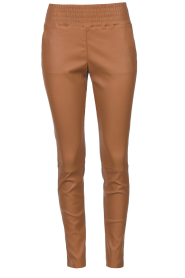 Ibana |  Stretch leather pants Colette | fudge  | Picture 1