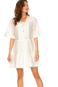 Magali Pascal |  Cotton dress Celeste | white  | Picture 4
