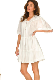 Magali Pascal |  Cotton dress Celeste | white  | Picture 6