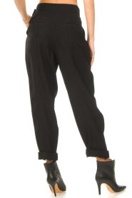 IRO |  Trousers with waist belt Miels | black  | Picture 6