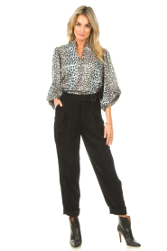 IRO |  Trousers with waist belt Miels | black  | Picture 2