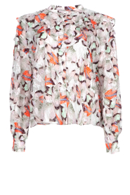 IRO |  Printed blouse with ruffles Carus | multi  | Picture 1