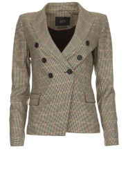 Houndstooth blazer Louise | bruin