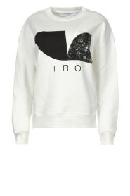 IRO |  Sweater with logo print Lathy | white  | Picture 1