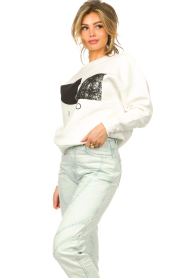 IRO :  Sweater with logo print Lathy | white - img7