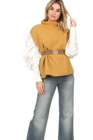 Copenhagen Muse |  Sleeveless sweater Ibra | yellow  | Picture 4