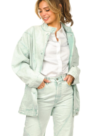IRO | Oversized denim jacket Atout | groen   | Afbeelding 2