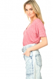 IRO | Linnen T-shirt Jeylac | roze  | Afbeelding 7