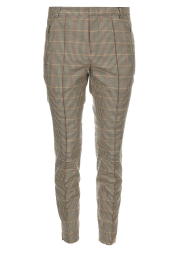 Houndstooth pantalon Hailey | bruin