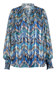 Dante 6 |  Blouse with print Glorie | blue  | Picture 1