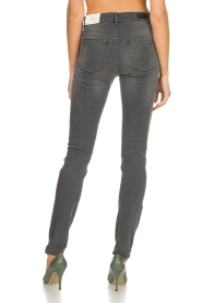 Set | Skinny jeans met metallic zijstrepen Isa | grijs  | Afbeelding 5