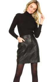 Dante 6 |  Lamb leather skirt Kai | black  | Picture 4