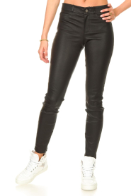 Set |  Leather pants Loiza | black  | Picture 4