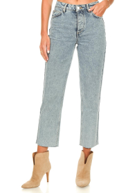 Notes Du Nord :  Stone washed mom jeans Demi | blue - img6