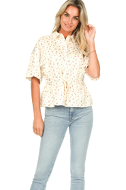Notes Du Nord |  Blouse with flower print Dash | multi  | Picture 4