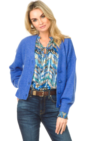 Dante 6 |  Knitted cardigan Mitsey | blue  | Picture 2