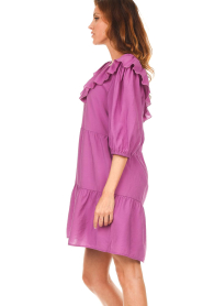 Dante 6 |  Dress with ruffles details Isabeau | purple  | Picture 6