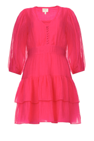 Dante 6 |  Jacquard dress with ruffles Lorraine | pink  | Picture 1