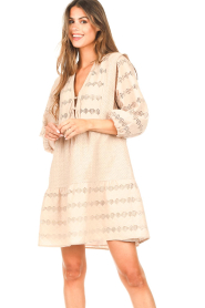 Dante 6 |  Embroidery dress Misa | beige  | Picture 4