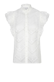 Dante 6 |  Broderie blouse Dex | white  | Picture 1