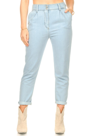 Kocca |  Paperbag jeans Loren | blue  | Picture 4