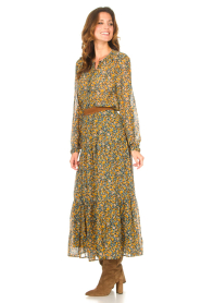 Lolly's Laundry :  Maxi skirt with floral print Bonny | brown - img6