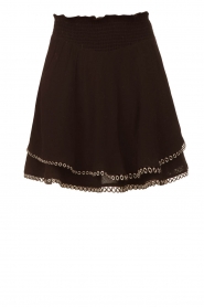 Dante 6 |  Skirt with ring details Fresu | black  | Picture 1
