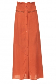 Dante 6 |  Maxi skirt with ring details Adana | terracotta  | Picture 1