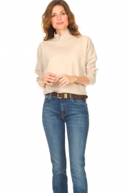 Knit-ted |  Merino sweater Mia | beige  | Picture 2
