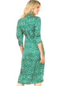 ba&sh |  Midi dress with print Emee | green  | Picture 7