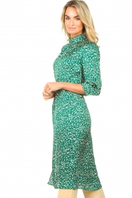 ba&sh |  Midi dress with print Emee | green  | Picture 6