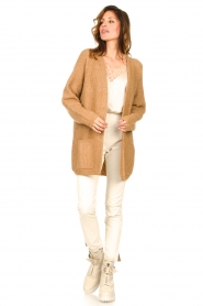 Knit-ted |  Knitted cardigan Mila | camel  | Picture 3