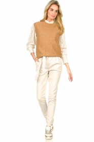 Knit-ted |  Knitted spencer Tess | camel  | Picture 3