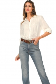 ba&sh |  Embroidered blouse Hazele | natural  | Picture 5
