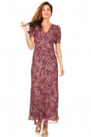 Vanessa Bruno |  Maxi dress with lurex Velicia | purple  | Picture 2