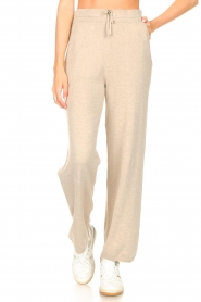 Knit-ted : Gebreide broek Noor | beige - img4