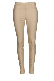 Knit-ted |  Faux leather leggings Amber | sand  | Picture 1
