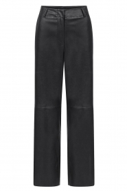 Knit-ted |  Faux leather pants Naomi | black  | Picture 1