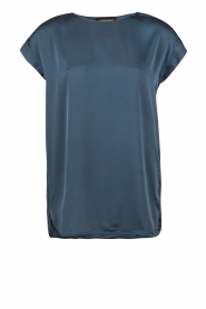 Zijden top Candillani | blauw