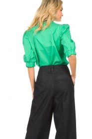 Silvian Heach |  Blouse with ruffle details Genger | green  | Picture 8