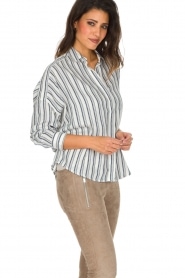 Sessun |  Striped blouse Pintor | naturel  | Picture 6